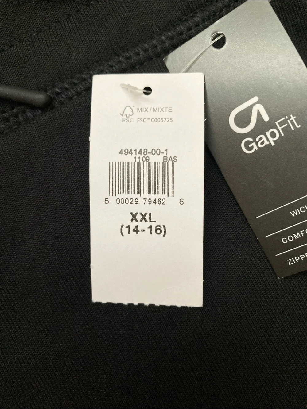NWT Boys Black Reinforced Knee Moto Joggers